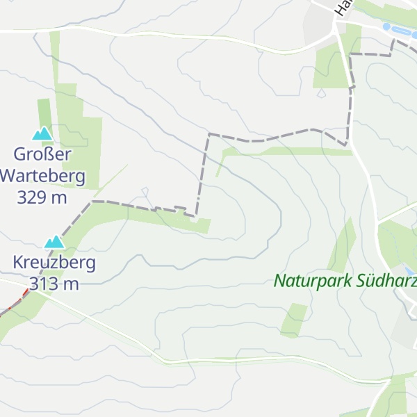 Map of Warteberghütte
