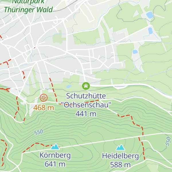 Map of Schutzhütte "Ochsenschau"
