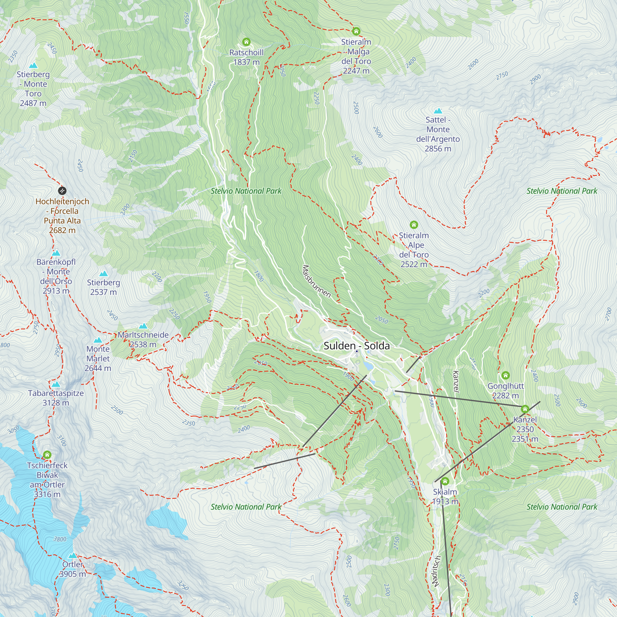 Chalet Eberhöfer map
