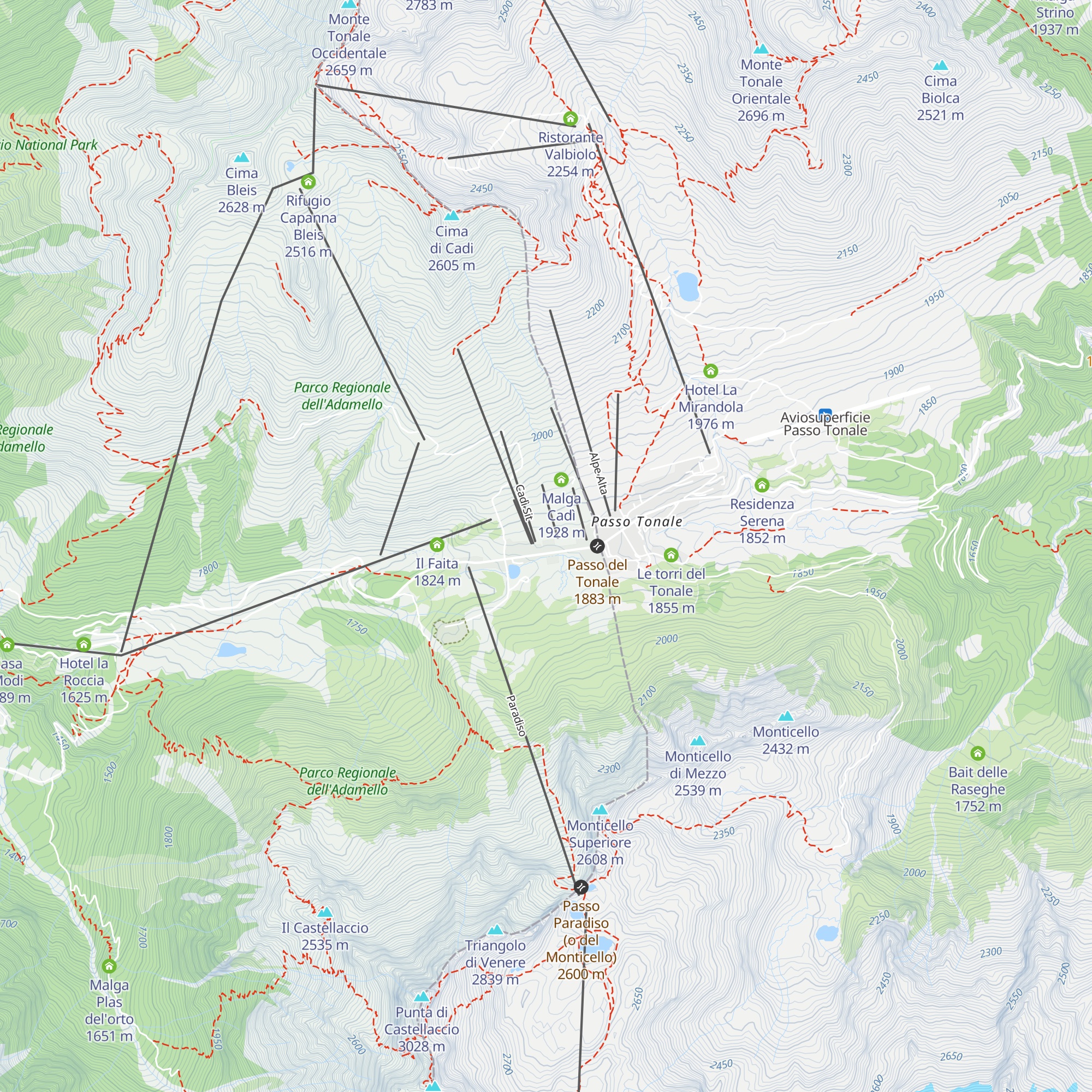 Il Rododendro map