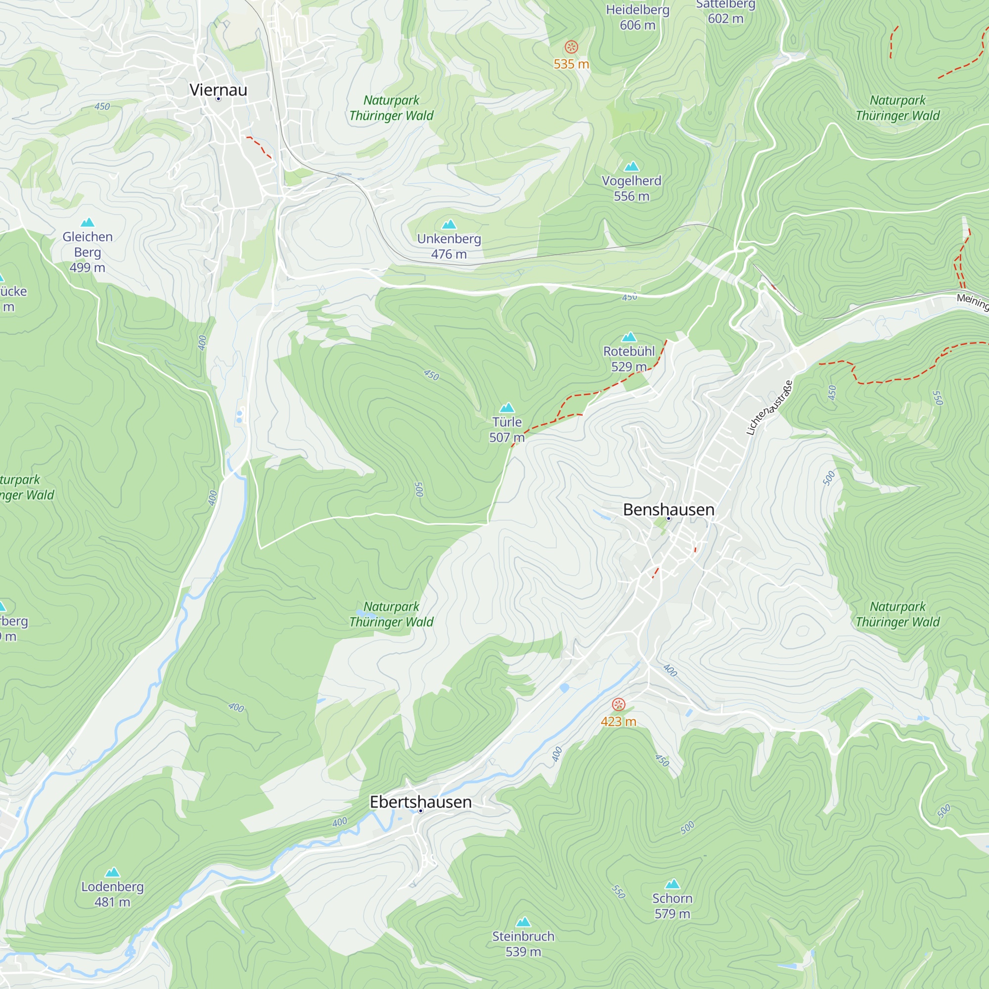 Schutzhütte am Passberg map