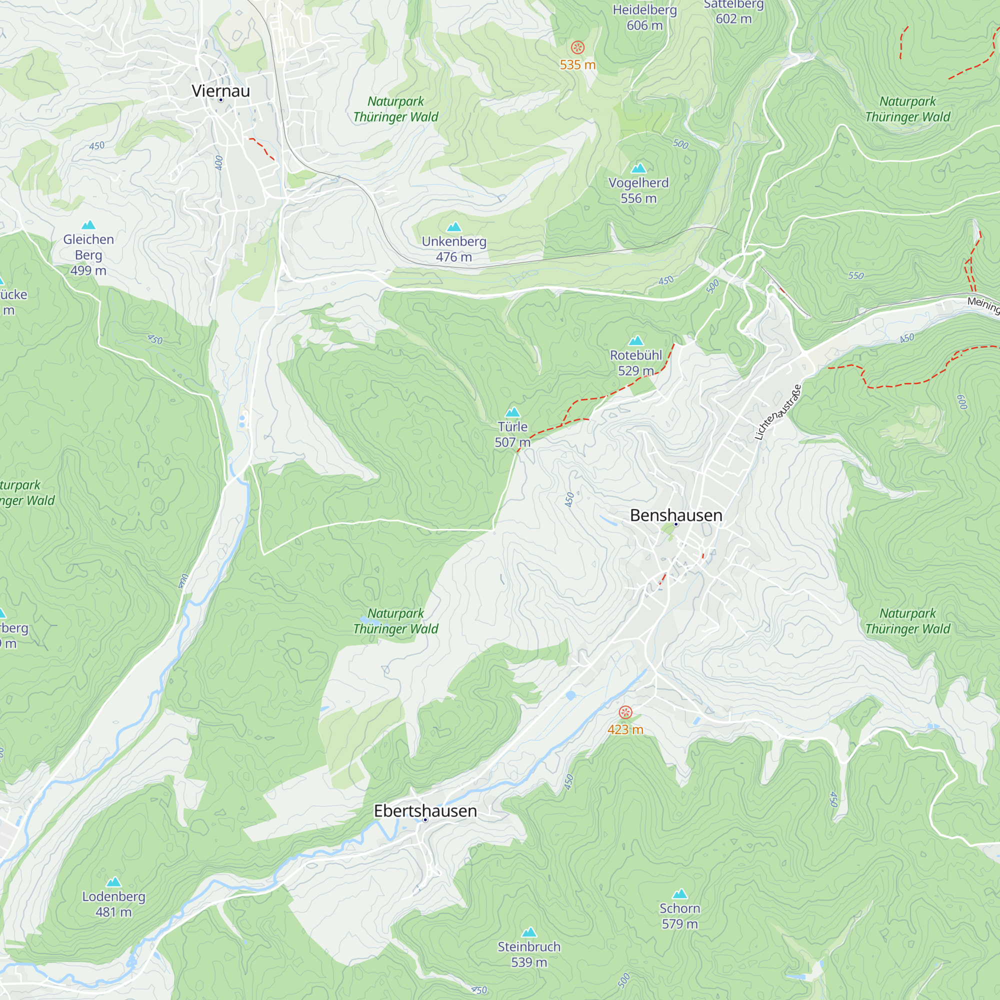 Schutzhütte am Passberg map