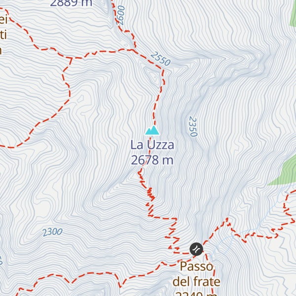 Map of Cima Uccia