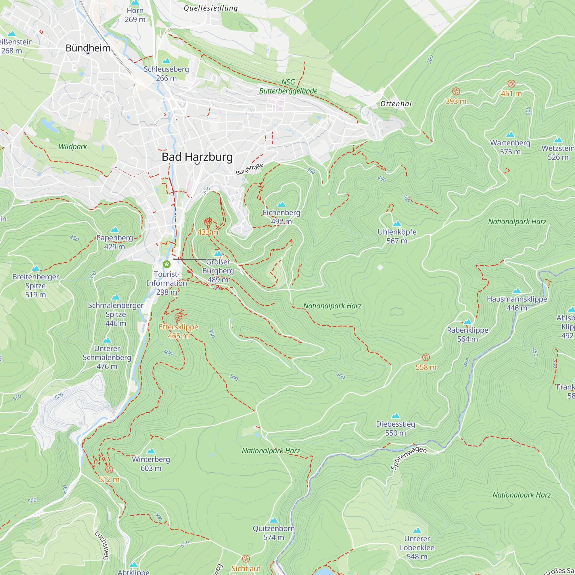 Bernhard Everling Hütte map