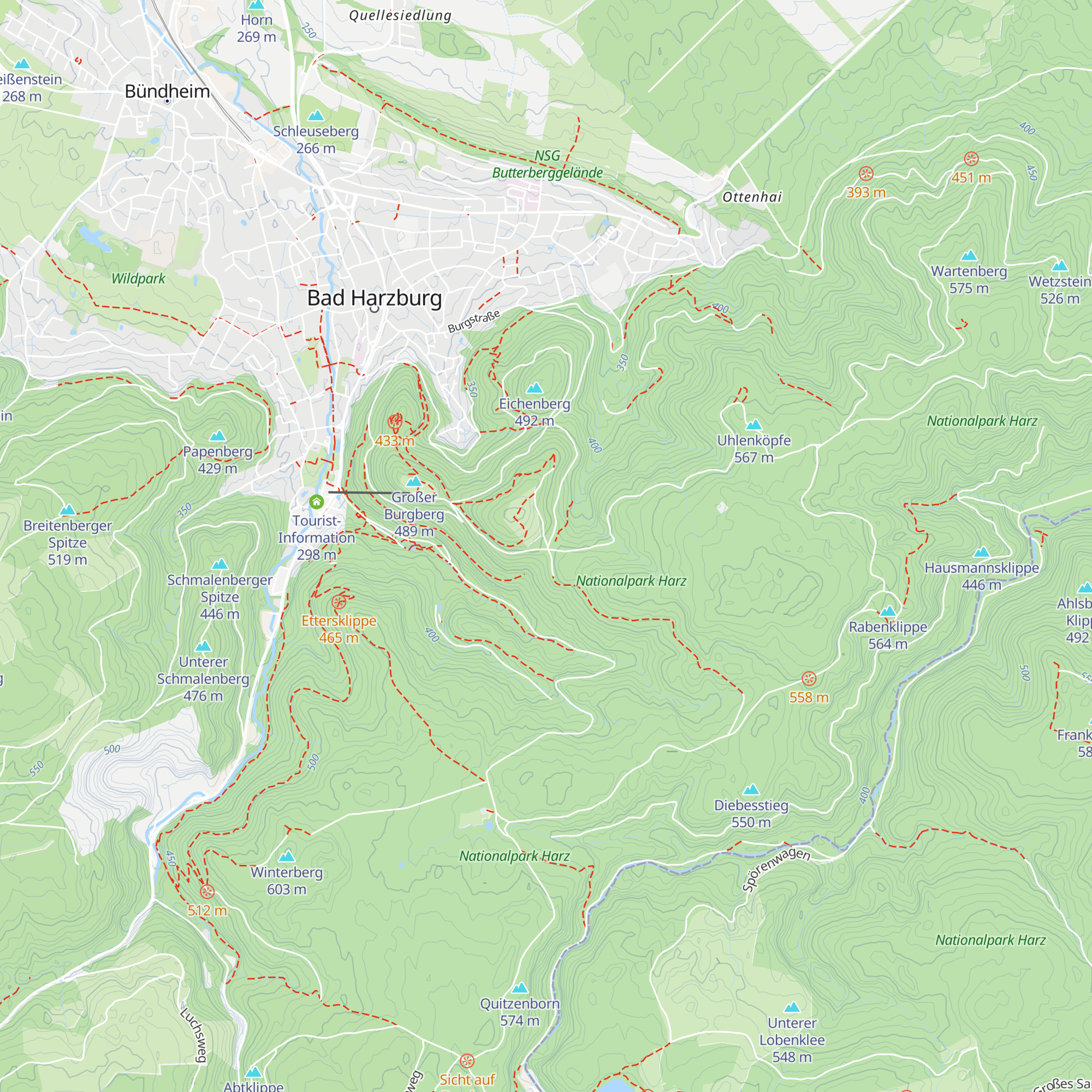 Bernhard Everling Hütte map