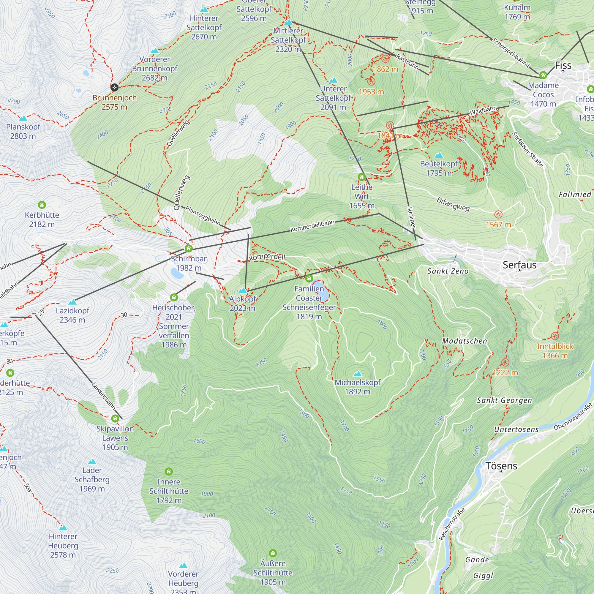Hög-Alm map