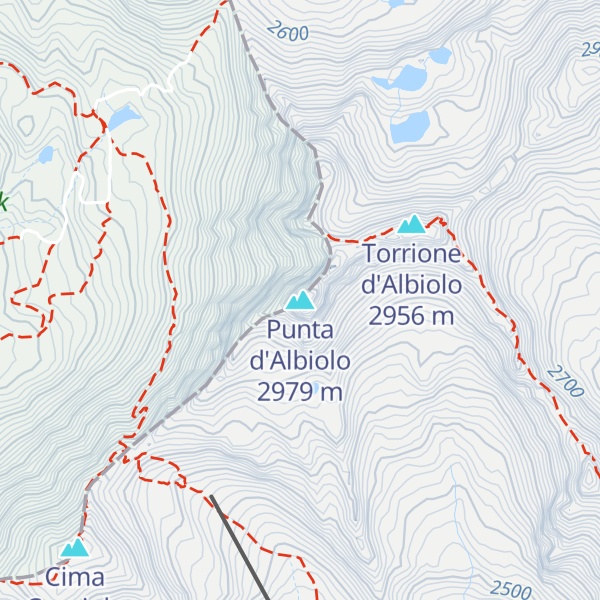 Map of Punta d'Albiolo