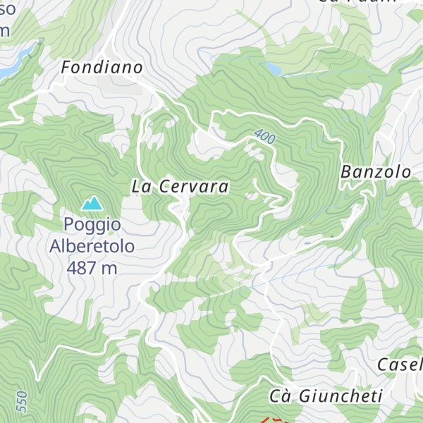 Map of Monte della Guardia