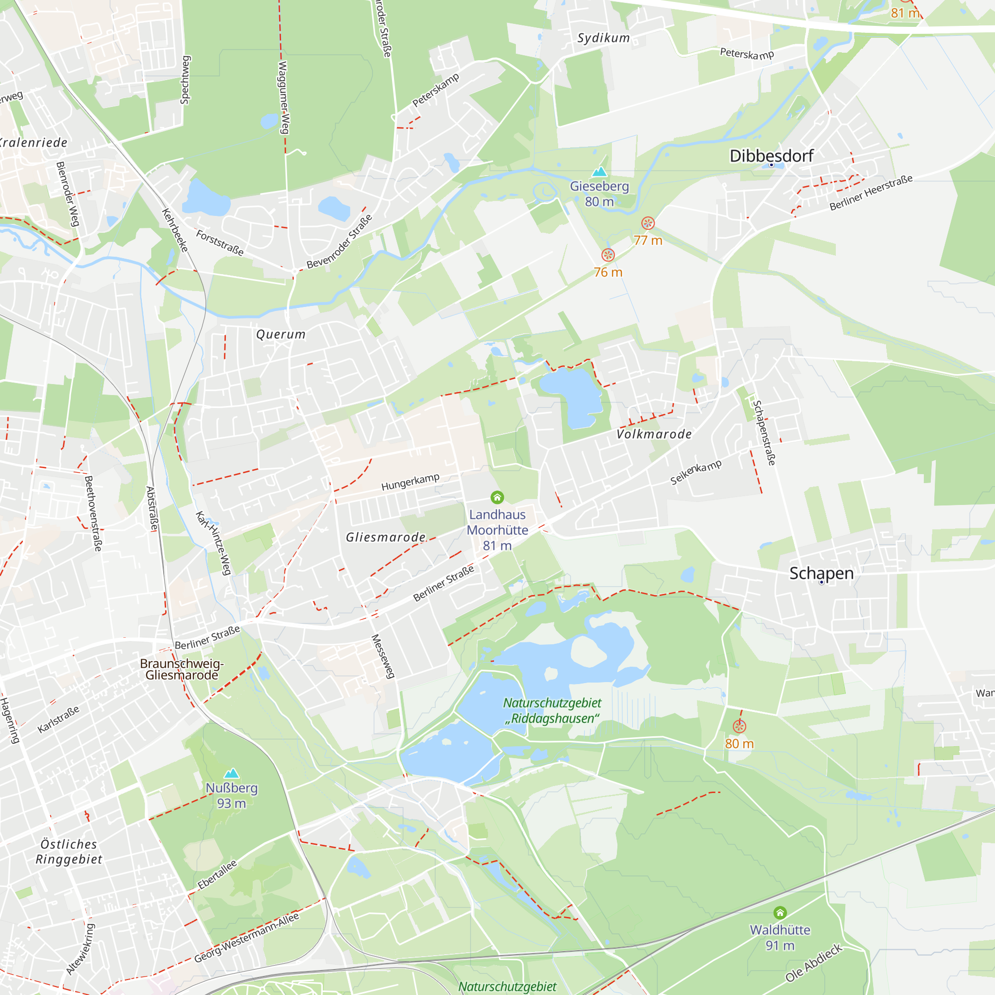 Landhaus Moorhütte map