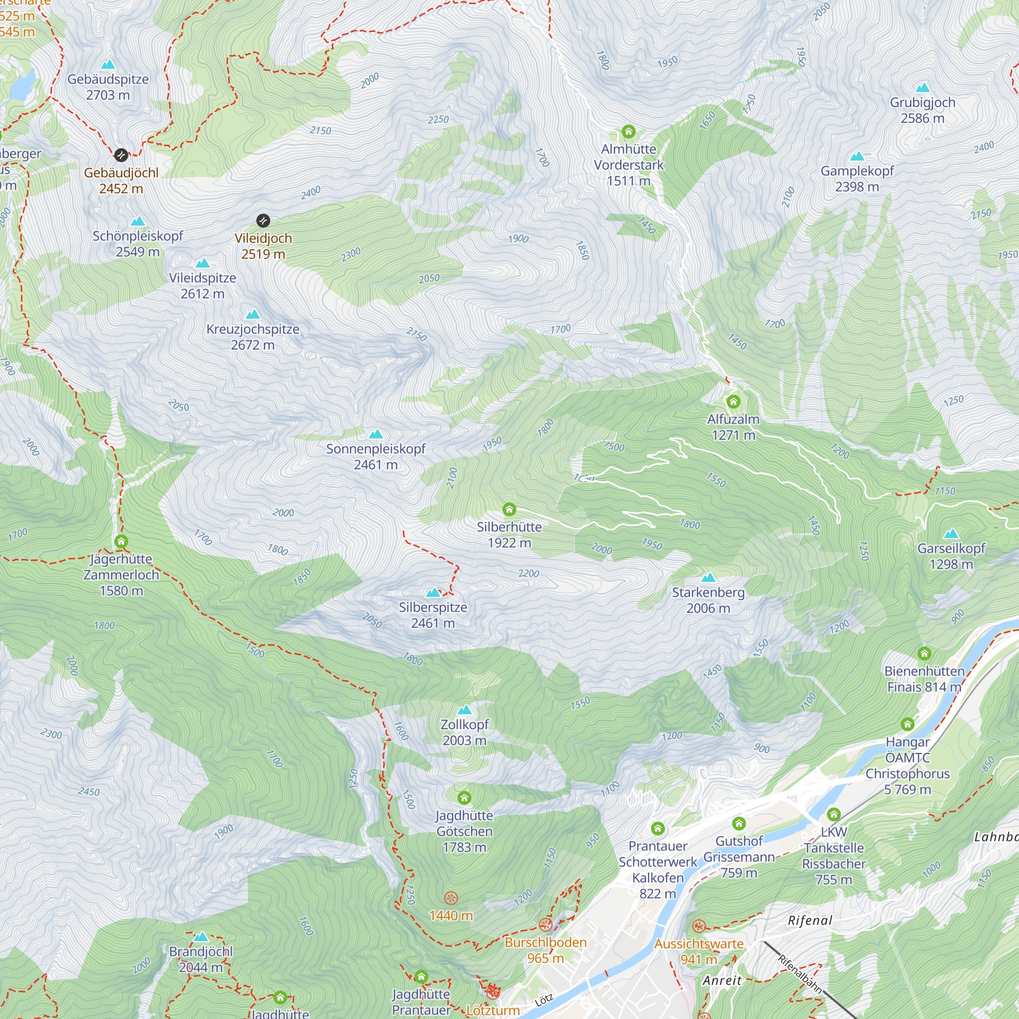 Silberhütte map