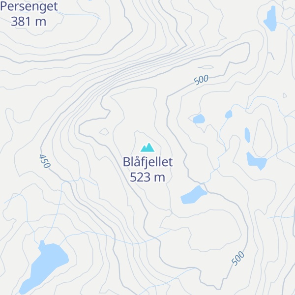 Map of Blåfjellet