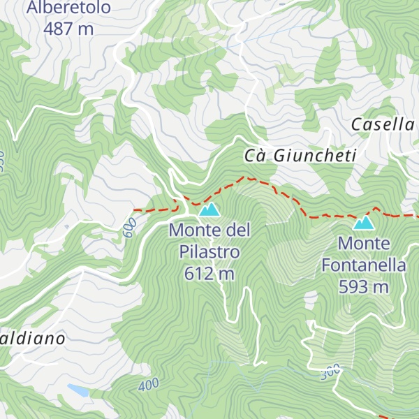 Map of Monte del Pilastro