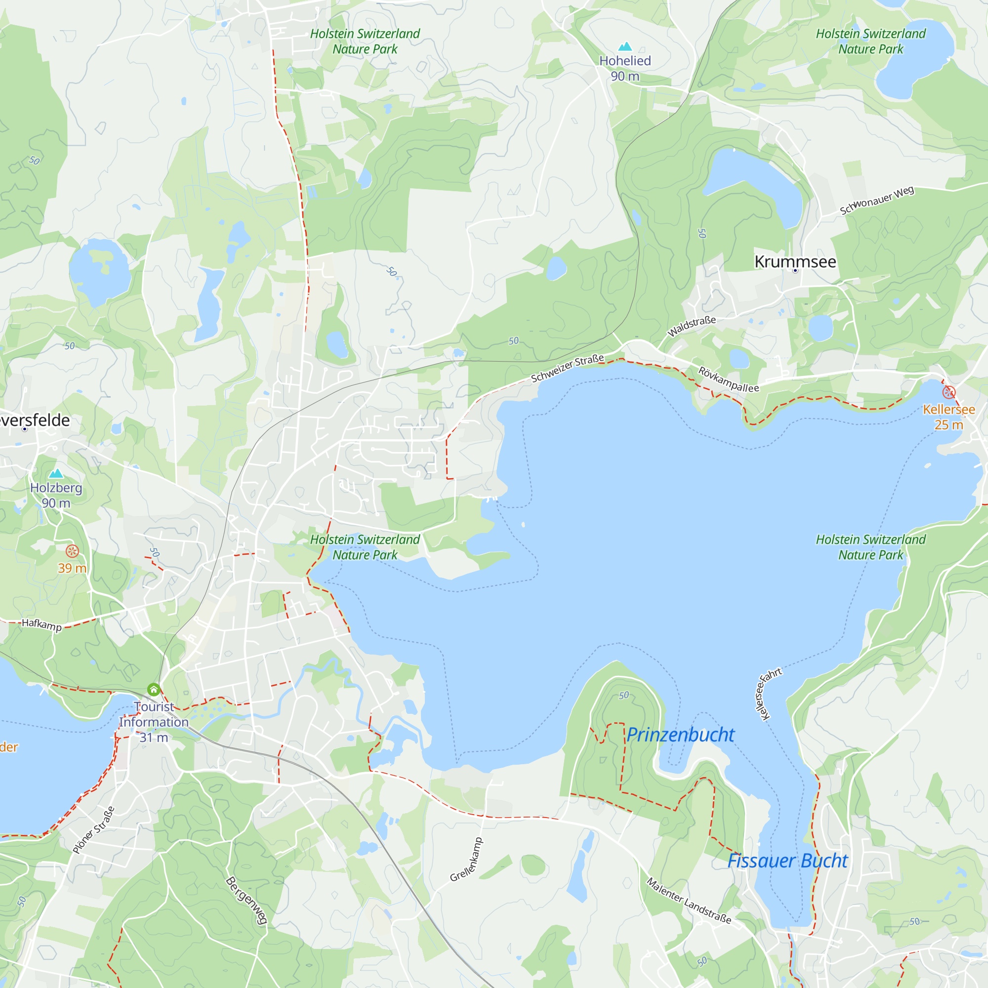 Seehütte am Kellersee map
