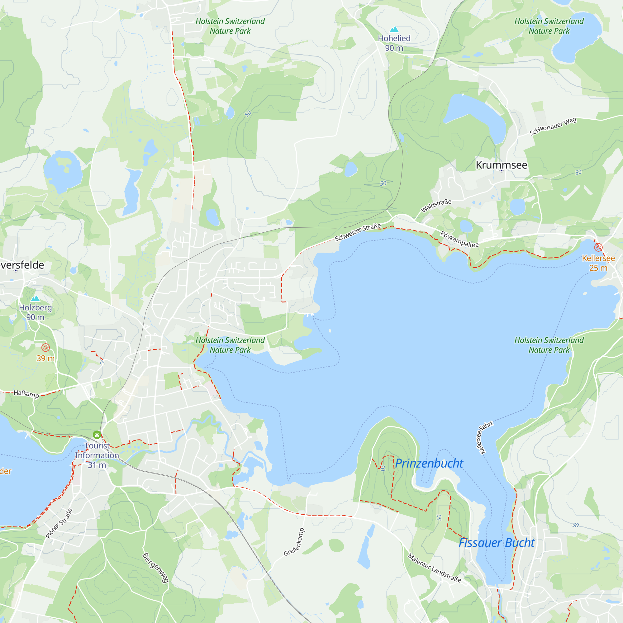 Seehütte am Kellersee map