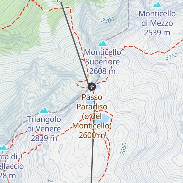 Map of Rifugio Passo Paradiso