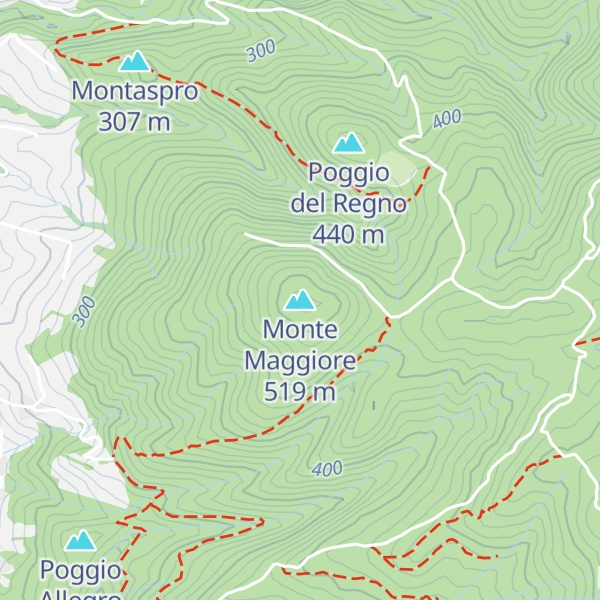 Map of Monte Maggiore