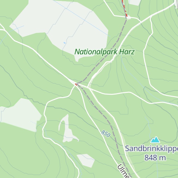 Map of Schutzhütte Dreieckiger Pfahl