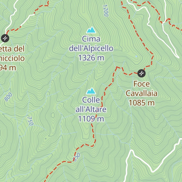 Map of Colle all'Altare