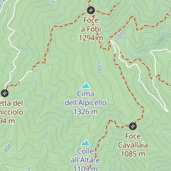 Map of Cima dell'Alpicello