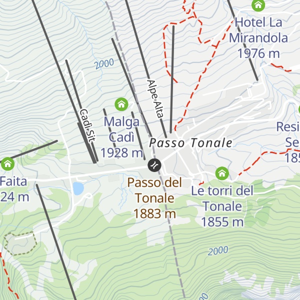 Map of La Baracca Skibar