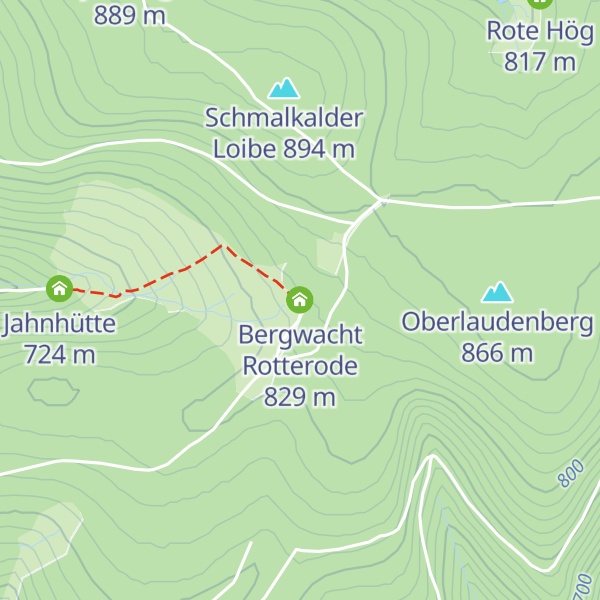 Map of Bergwacht Rotterode