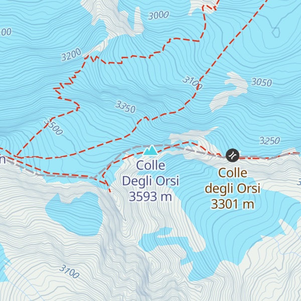 Map of Colle Degli Orsi