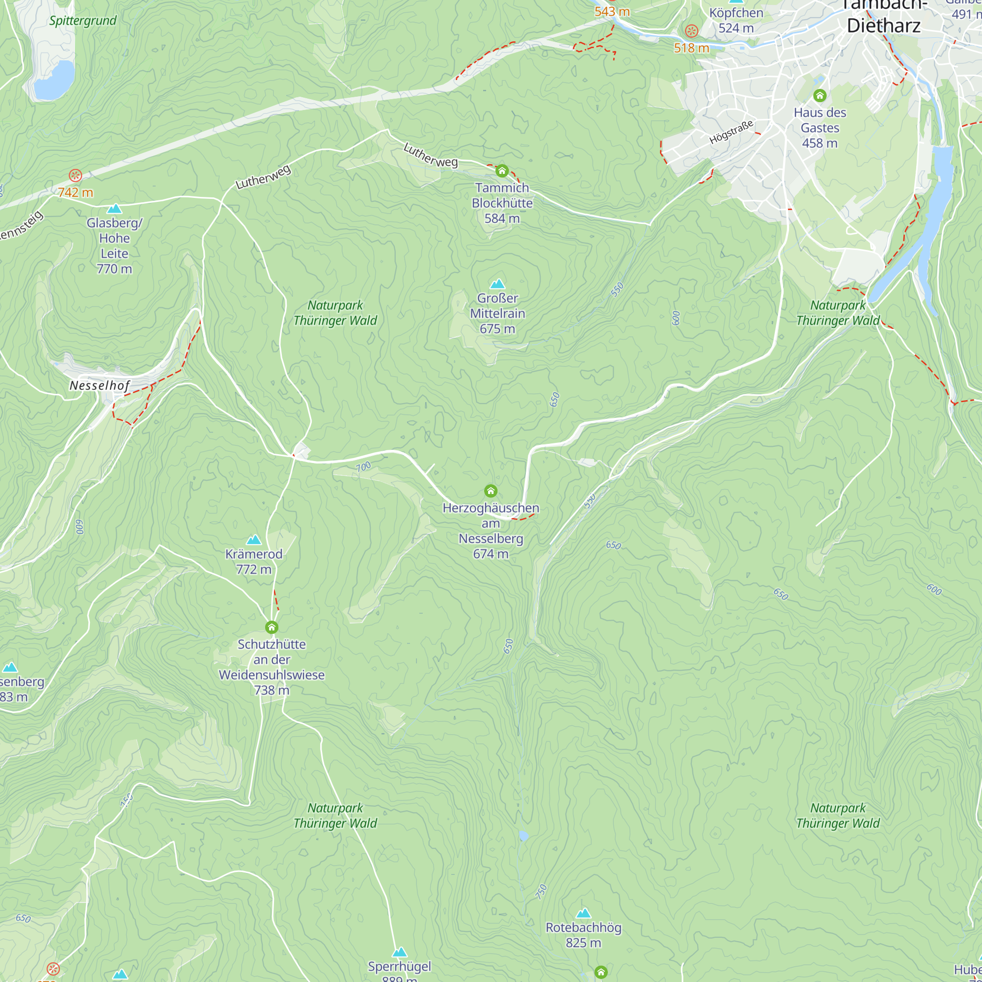 Herzoghäuschen am Nesselberg map