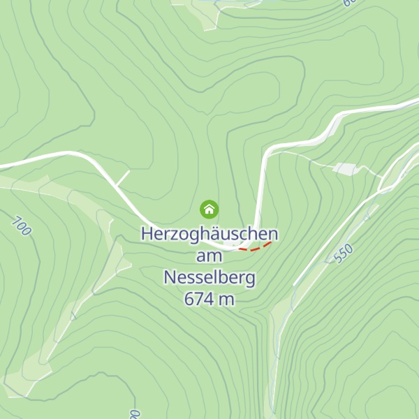 Map of Herzoghäuschen am Nesselberg