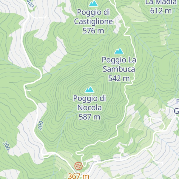 Map of Poggio di Nocola