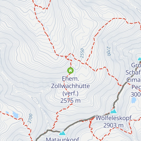 Map of Ehem. Zollwachhütte (verf.)