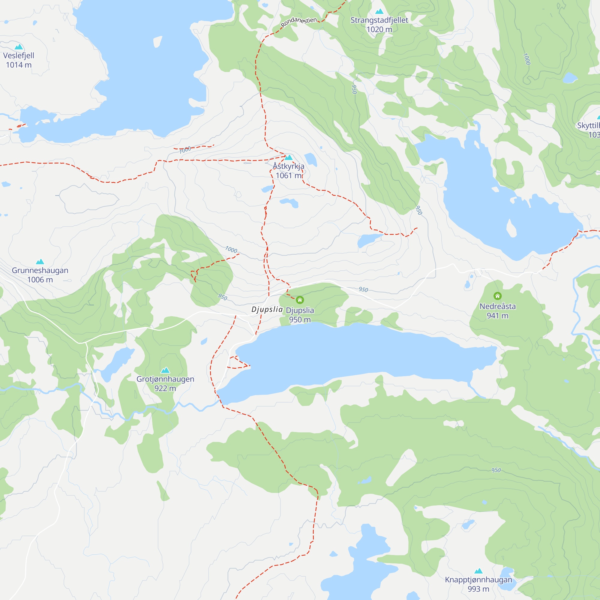 Djupslia map