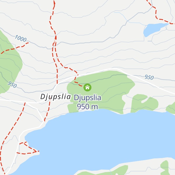 Map of Djupslia