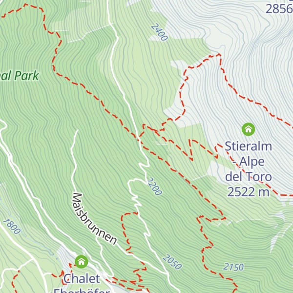 Map of Kälberalm - Malga dei vitelli