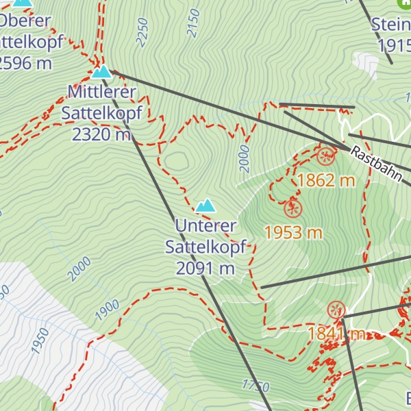 Map of Unterer Sattelkopf