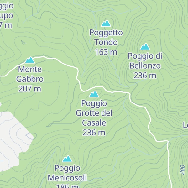 Map of Poggio Grotte del Casale
