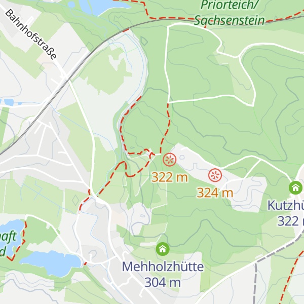 Map of Sachsensteinhütte