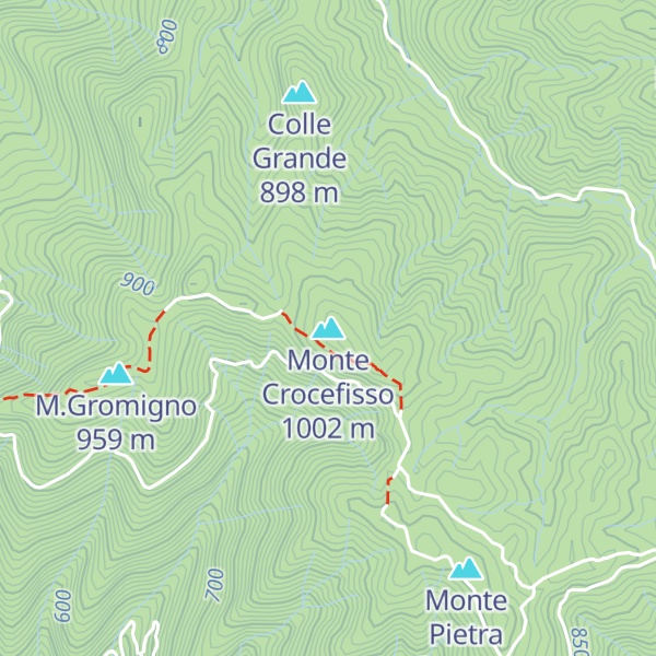 Map of Monte Crocefisso