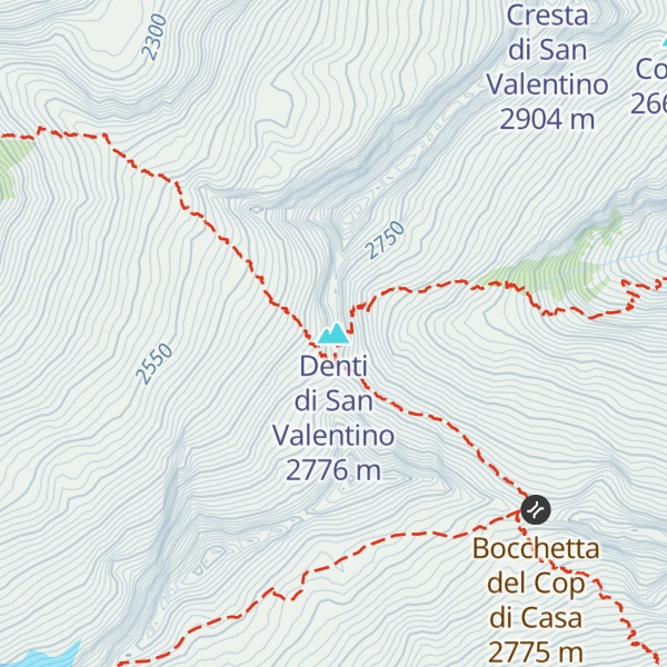 Map of Denti di San Valentino