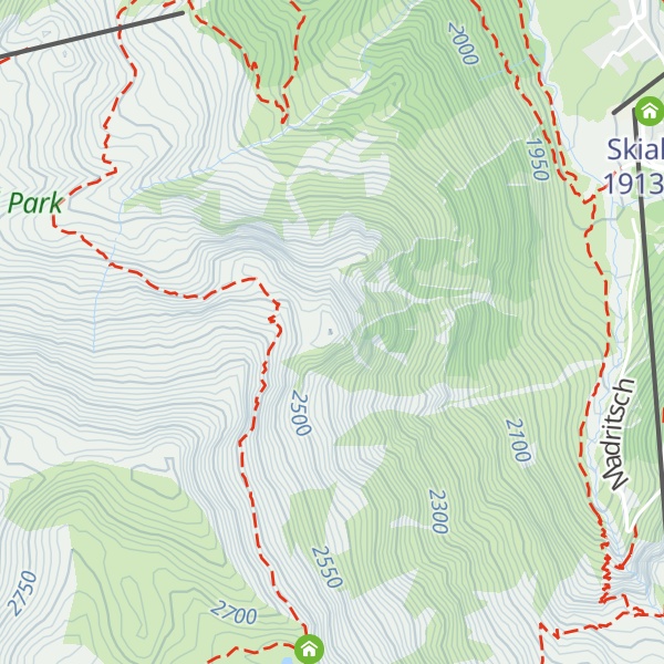 Map of Scheibenkopf - Monte del Bersaglio