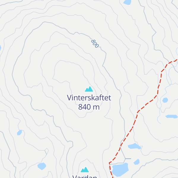 Map of Vinterskaftet