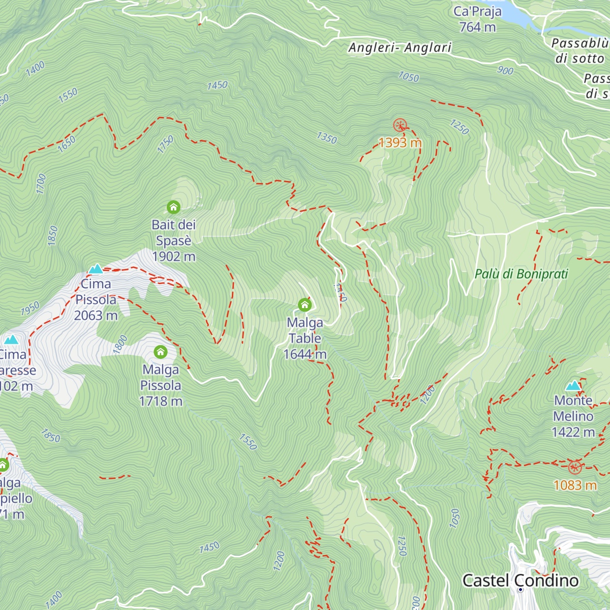 Malga Table map