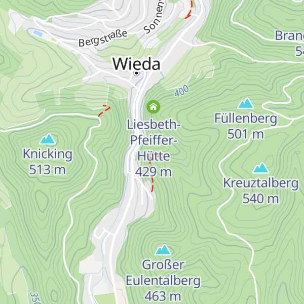 Map of Hans-Peters-Hütte