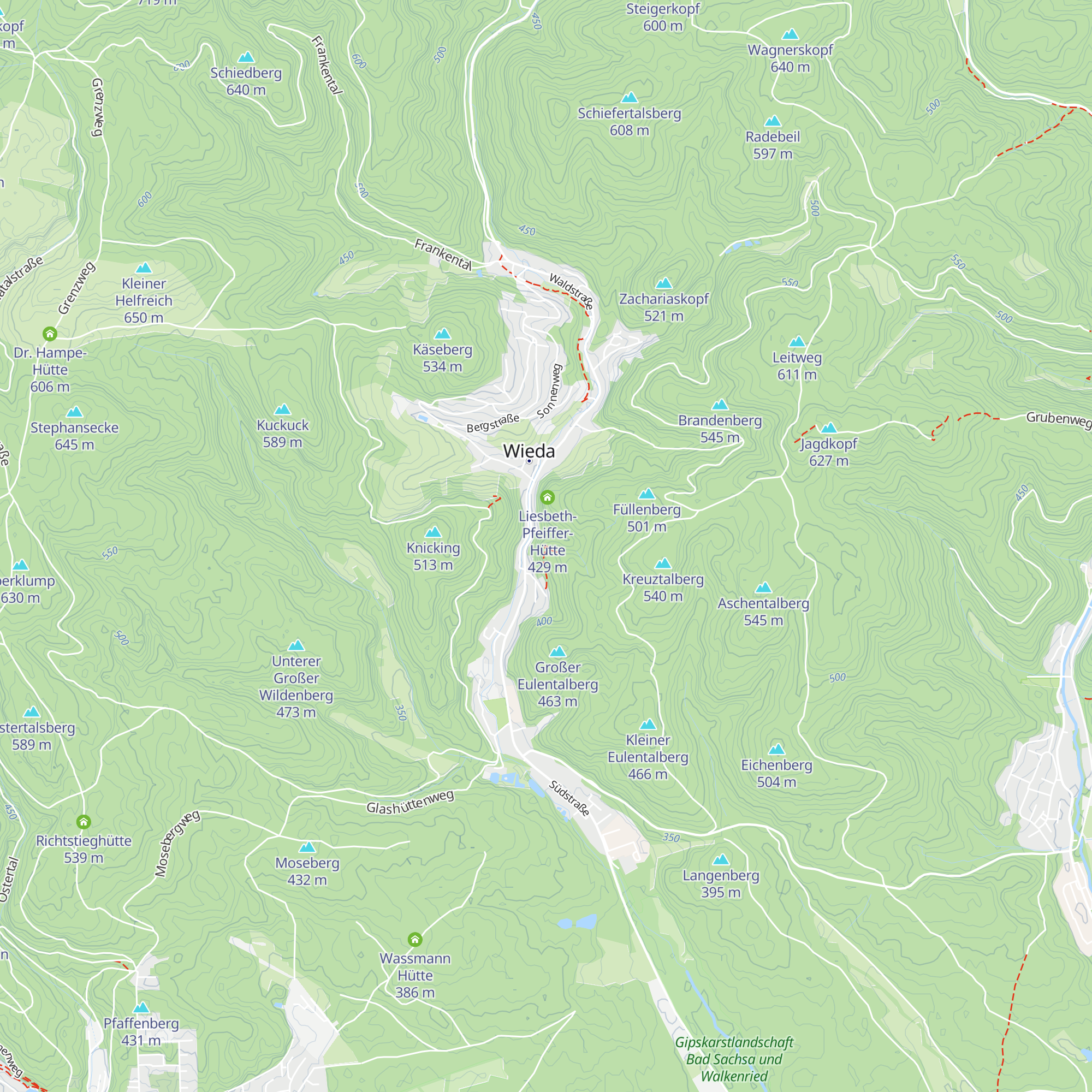 Hans-Peters-Hütte map
