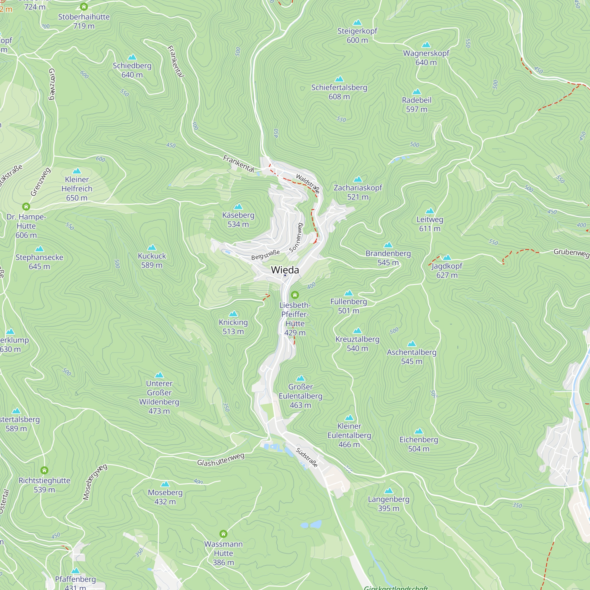 Liesbeth-Pfeiffer-Hütte map