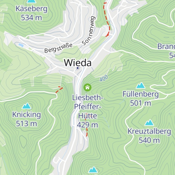 Map of Liesbeth-Pfeiffer-Hütte