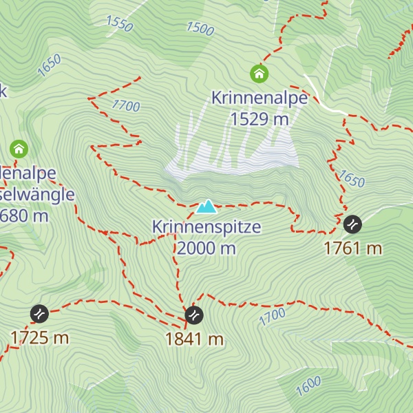 Map of Krinnenspitze
