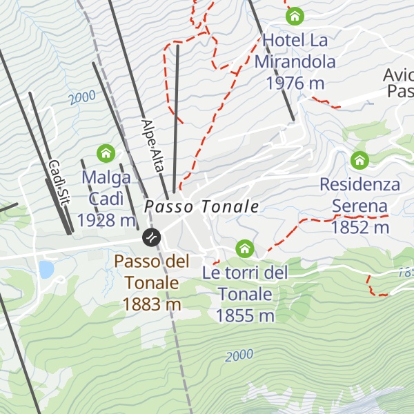 Map of Ufficio Informazioni Passo Tonale