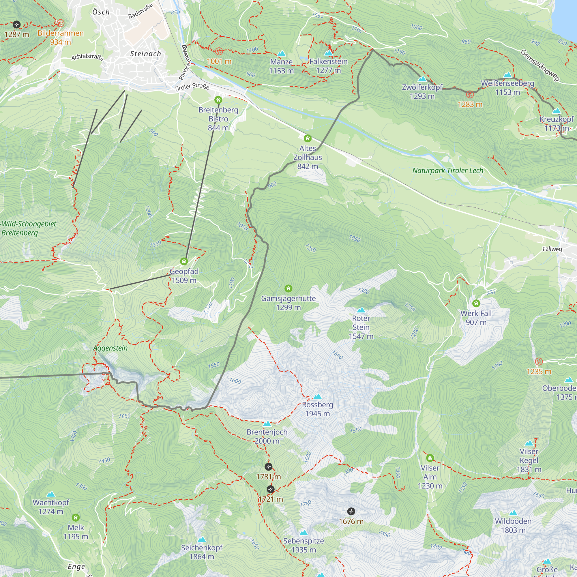 Gamsjägerhütte map