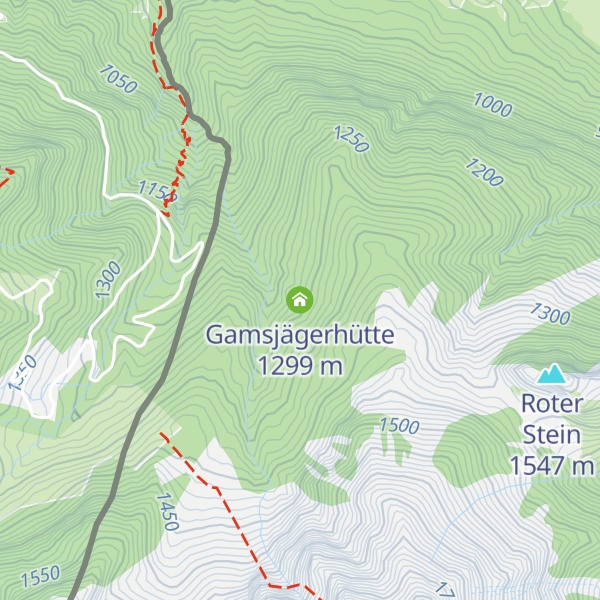 Map of Gamsjägerhütte