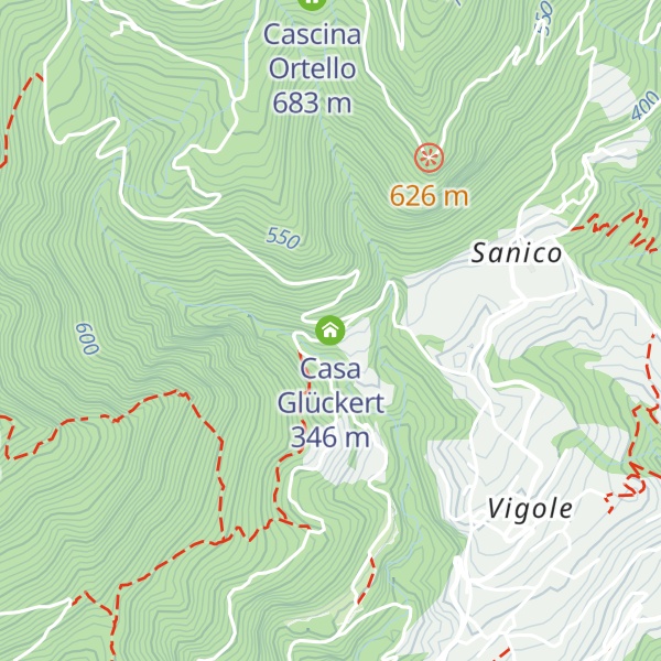Map of Casa Glückert